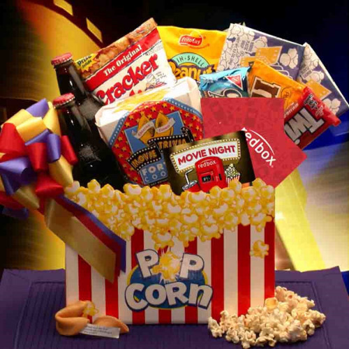 Movie goers will adore this gift box! Savor these treats at home, or sneak them into the theater. #gift