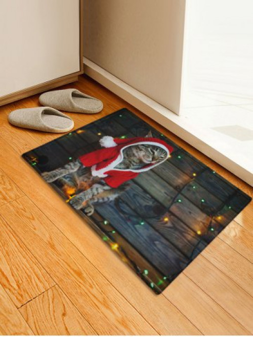 Christmas Cat Pattern Home Decor Area Rug #home 