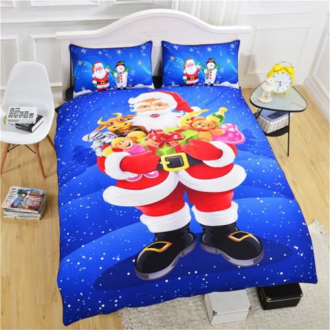 Christmas Series Quilt Home Textile Kit Bedding Three-piece Cool Pattern Couple Kit #home 