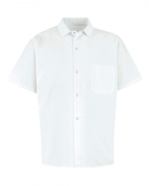 Chef Designs 5028 Men's 80/20 Poplin Cook Shirt - White - S #%20