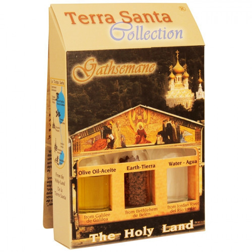 The Terra Santa Collection Holy Land Gift Pack - Gethsemane - The Olive orchard where Jesus prayed and ancient olive trees still stand - Direct from the land where Jesus was born. The unique keepsake from the Terra Santa Collection brought to you from the #gift