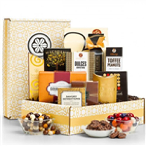 Candies, snacks, cookies and nuts abound in this classic and sophisticated gift. Classic sweets, treats and confections overflow from our exclusively designed signature mailer box. It's a thoughtful, sophisticated gift to say thank you, congratulations, o #gift