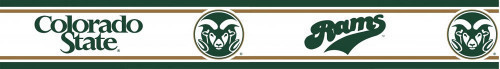One NCAA Colorado State Rams prepasted wall border roll. #decor