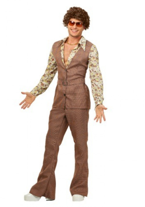 Boogie all night long in this men's Plus Size 70's Vest Costume! Available in 2X and 3X. #plus