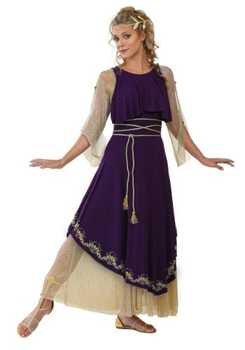 Go with a classic Greek goddess look in this exclusive women's Aphrodite goddess plus size costume! Available in sizes 1X through 4X. #plus