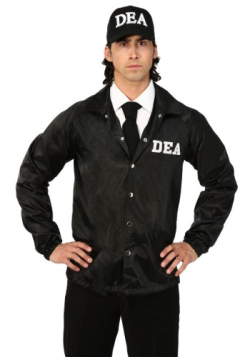This adult plus size DEA agent costume is an exclusively designed look. #plus