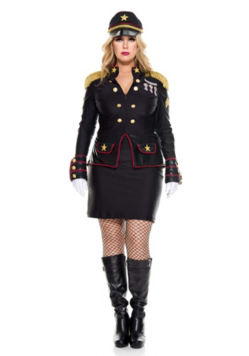 You'll be in command when you go out in this women's plus size military general costume. Available in 1X/2X and 3X/4X. #plus