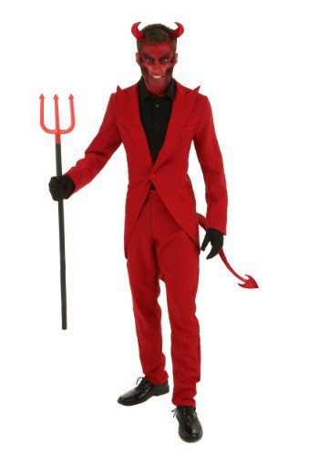 Not all of hell is wailing and gnashing... some of it is pretty swanky! Go to the red hot party dressed in your best with this Plus Size Red Suit Devil Costume! Available in 2X and 3X. #plus