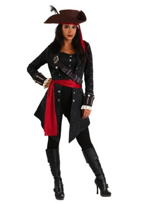 Whether or not you find a hidden treasure, you're sure to look the part in this Plus Size Women's Fearless Pirate Costume! #plus