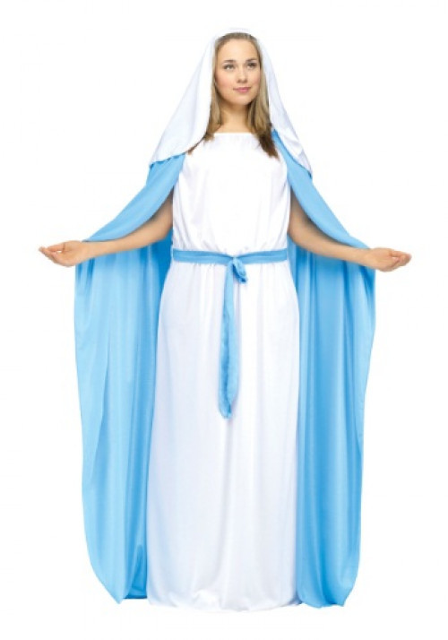 This Plus Size Mary Costume is the perfect costume for nativity scenes and church plays. #plus