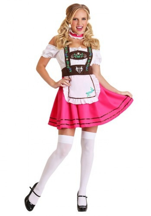 You will be a hit at Oktoberfest in this Women's Plus Size Olga Oktoberfest Costume! Braid your hair back and pour a beer in das boot! Available in 1X and 2X. #plus