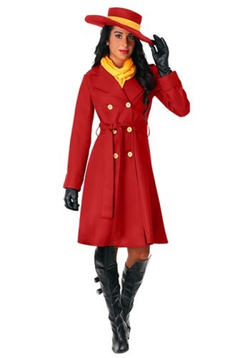 The Women's Plus Size Carmen Sandiego Costume is a fun look for Halloween! Available in 1X, 2X and 3X. #plus