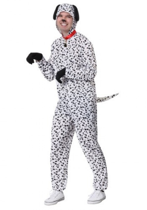 Chase squirrels and bark at the neighboring dogs in the Adult Plus Size Delightful Dalmatian Costume! #plus