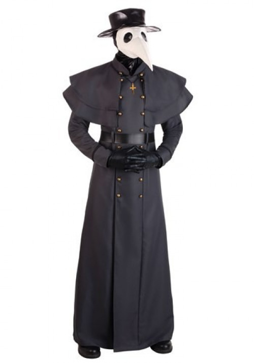 Go back to the time of the plague in the Plus Size Classic Plague Doctor Costume. This will be the perfect scary for this year's costume party. #plus