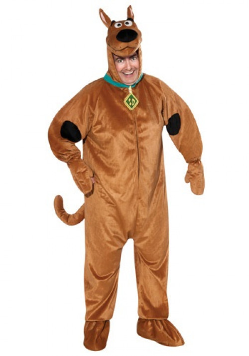 Be the cartoon Great Dane detective in this Adult Plus Size Scooby Doo Costume, and help the gang figure out this week's mystery! #plus