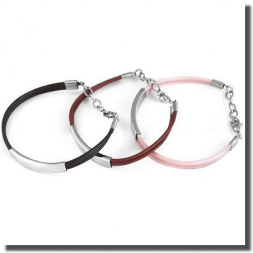 Pre-teens and teenagers love this leather bracelet. A combination of stainless steel and genuine leather give this bracelet a casual elegance appropriate for everyday wear. The stainless steel has a beautiful, subtle sheen but does not need polishing and #gift
