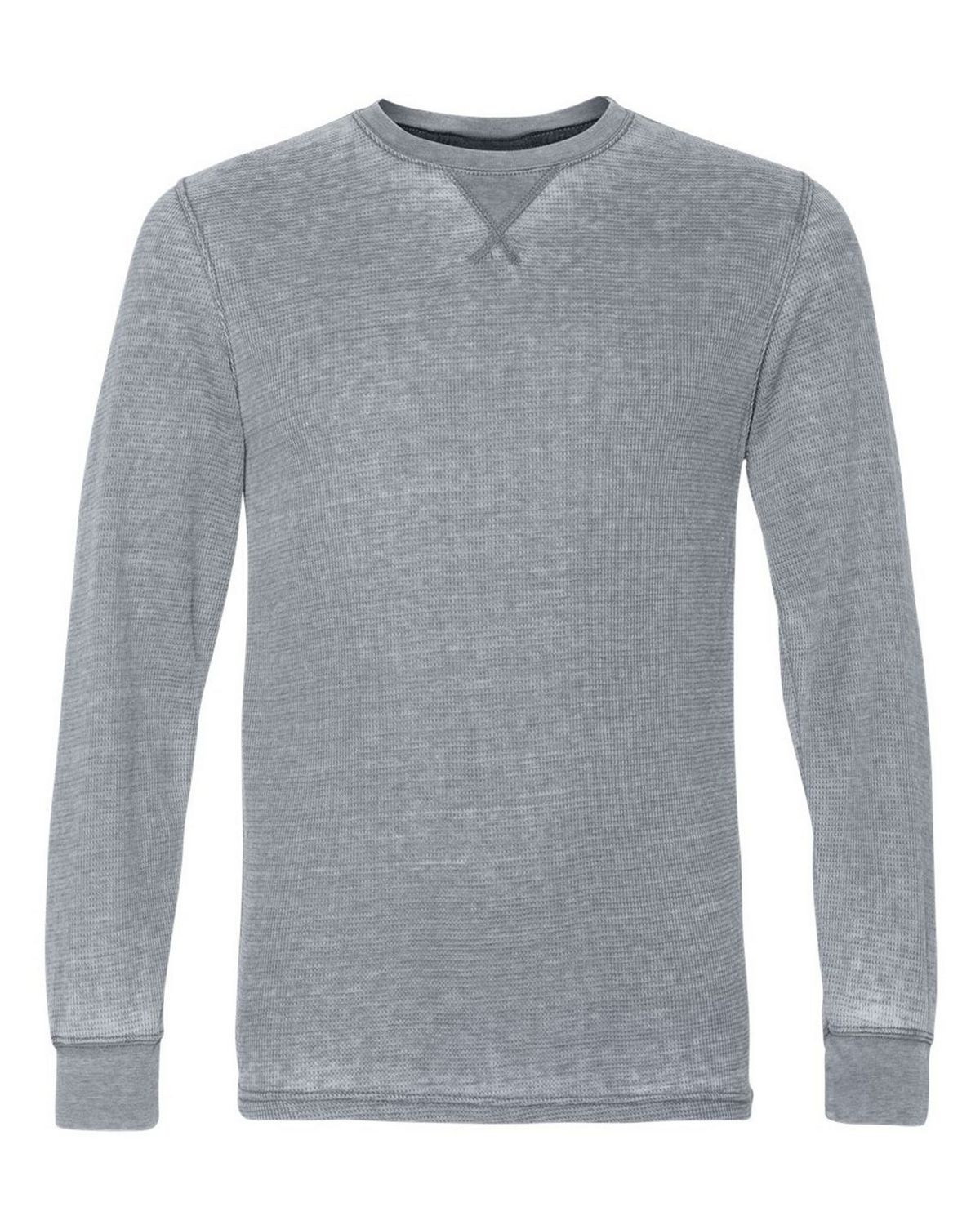 J America 8241 Men's Vintage Zen Thermal Long Sleeve T-Shirt - Cement - S #vintage
