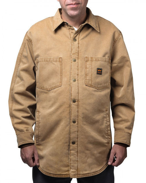 Walls Outdoor YJ340 Unisex Vintage Duck Shirt Jacket - Washed Pecan - M #vintage