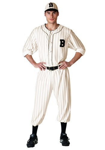 You don't have to be Babe Ruth or Joe DiMaggio to wear this Adult Vintage Baseball Costume! Heck, we won't even tell anyone if you struck out in little league - with an outfit like this, no one will be the wiser. #vintage
