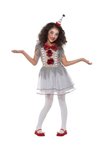 Give her a unique look this Halloween with this Girl's Vintage Clown Costume. Let fantasies become true for a night with some added face paint! #vintage