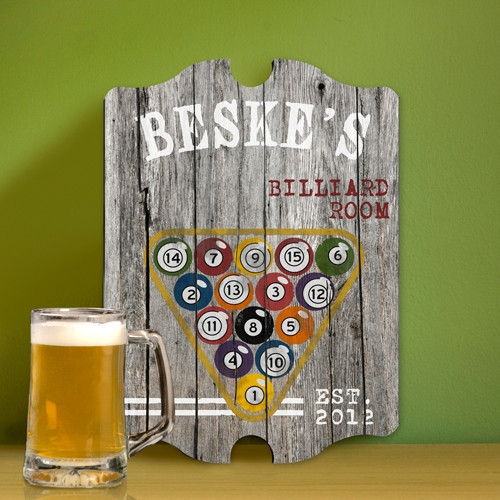 Man Cave signs are perfect for his man cave, den, home bar, garage or basement. Now he can decorate with the ambiance of his favorite pub with our vintage pub signs. Choose from five sporty designs to suit his game of choice. Each vintage style bar plaqu #vintage