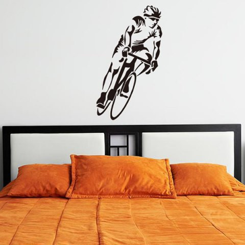 Bicycle Sportsman Design Sports Vinyl Decals Wall Art Sticker #sports