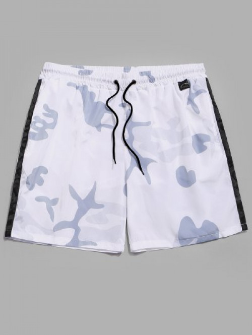 Camouflage Print Sports Shorts #sports