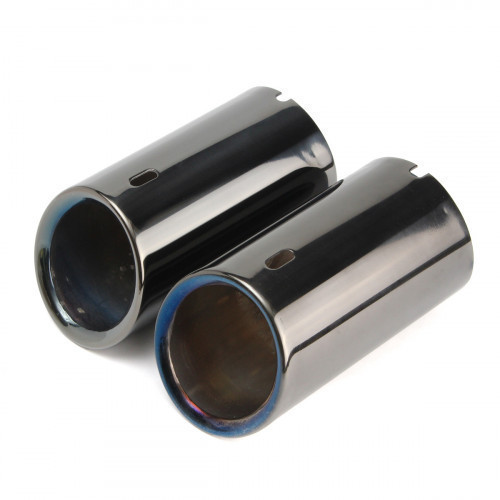 Feature: Durable, no rust, stainless steel. Easy installation. No tools need,no drilling or welding. Perfect Replacement. Specification: Material: Stainless Steel Color: Titanium Black Outlet Inner Diameter: 58mm Intlet Inner Diameter: 68mm Length: 136mm #bmw