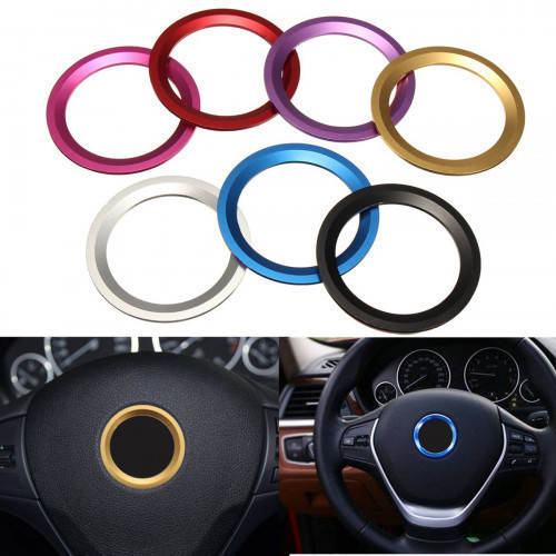 Description: -A wonderful ring cover decoration for your car steering wheel center. -High strength and good plasticity. -Fine workmanship and shiny. -Can cover existing scratches. -Give your car steering wheel center a great protection, prevents from wear #bmw