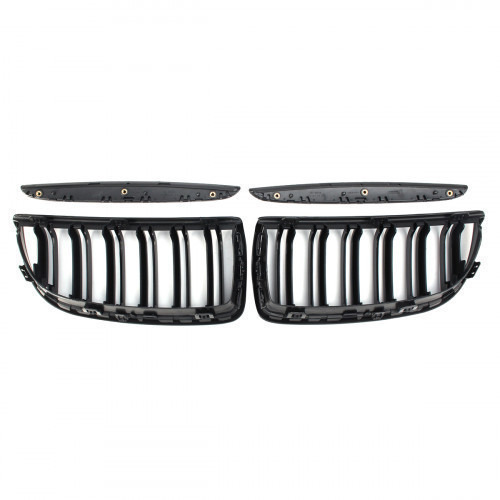 Specification: Color Black Material ABS Plastic Placement on Vehicle Front,left,right Quantity 1 Pair (left & right) Size 5 x 17.5 x 6.3cm(L*W*H) Fitment For BMW E90 E91 2005-2008 Package Included: 1 Pair X Front Grille ( Right & Left) 2 X Grille Accessor #bmw