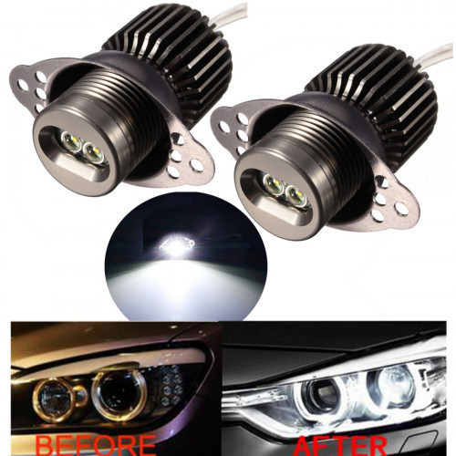 Description: 1. 100% Brand new and high quality. 2.Perfect BRIGHT TWIN RINGS:both rings have same brightness 3.SUPER BRIGHTNESS:6500k white color,much brighter than original halogen 4.ERROR FREE:built-in resistor,no canbus,no intetference fit all models 5 #bmw