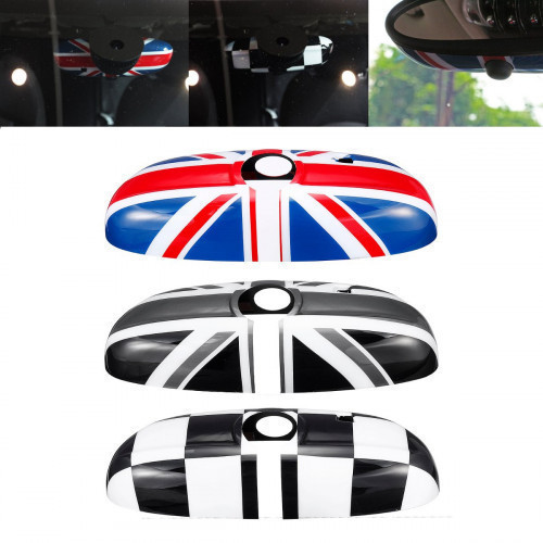 Specification: Name: Rear View Mirror Cover Material: Polycarbonate(PC) Size: 24.5x8.7x5cm Pattern: Black & white lattice, red & blue UK flag, black&white UK flag Fitment: Fits for BMW MINI Cooper F55 F56 F54 F60. Just for reference,Pls confirm the produc #bmw