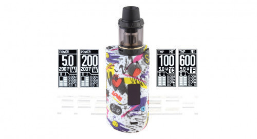 2ml / 0.5ohm / 5-200W / 100-315'C(200-600'F) / 2*18650 / PC + stainless steel #puma