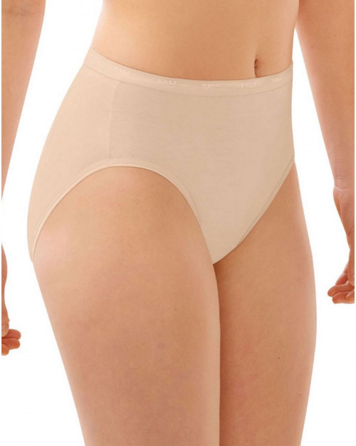 Bali DFFF62 Women's Full-Cut Fit Hi-Cut Panty - Soft Taupe - 6 #cut