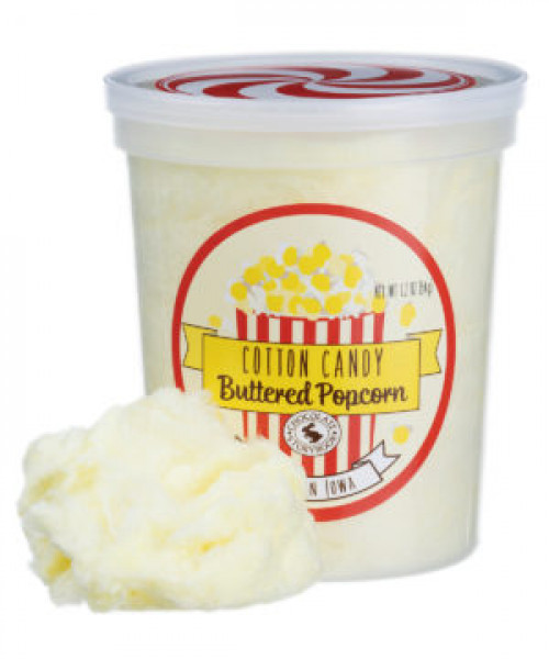 Buttered Popcorn Cotton Candy #candy