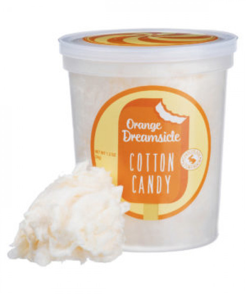 Orange Dreamsicle Cotton Candy #candy