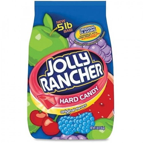 Bulk bag of Jolly Ranchers contains the original, untamed fruit flavor to wake up your taste buds including apple, blue raspberry, cherry, watermelon and grape. Jolly Ranchers offer a great-tasting treat for the breakroom or reception area. Each hard cand #candy