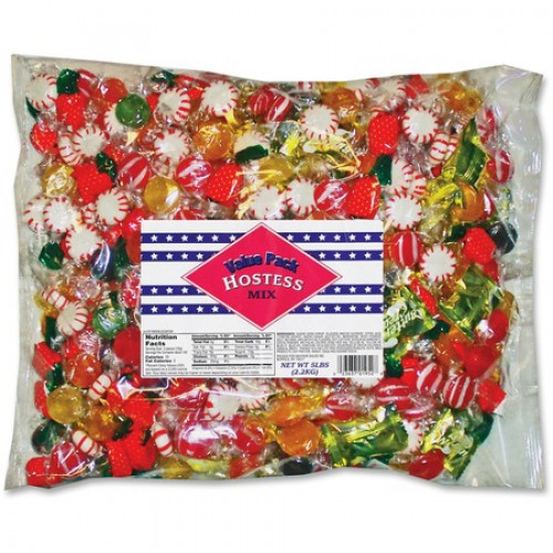 Party mix candies have a sweet taste that's sure to please coworkers and employees. The large assortment makes it easier to suit a wide variety of personal tastes. This bag contains butter cremes, starlight mints and assorted flavors including grape, cher #candy