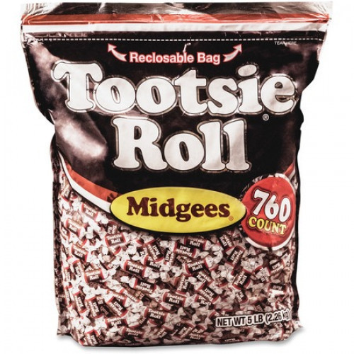 Untwist the candy wrapper and indulge in this sweet treat. This iconic candy offers a perfectly balanced cocoa taste that's lined with a subtle, fruit-flavored undertone. Delightfully chewable chocolate tastes exactly like a traditional Tootsie Roll bu #candy