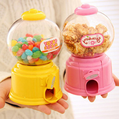 Honana HN-B56 Colorful Candy Storage Box Classic Candy Machine Piggy Bank Kids Gift Room Decoration Description: Gumball Bank is a gumball machine and money box in one. Suitable for gumballs, peanuts, small candy and snacks... Perfect gift or present for #candy