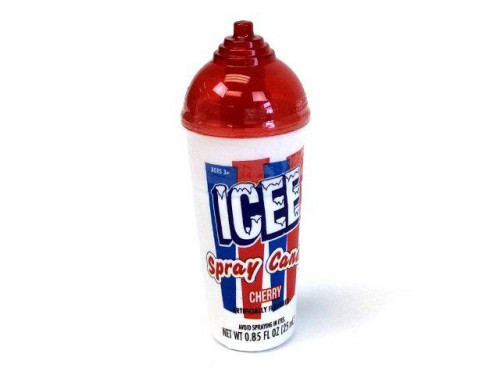 A fun and delicious throwback to the 90's! This ICEE flavored spray candy comes in 2 popular flavors, Cherry and Blue Raspberry. Each unit is 4 inches tall. The candy is sprayed directly onto the tongue for a cool reminder of the Coldest Drink in Town. Yo #candy