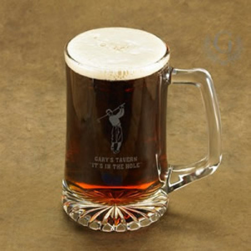 Our Golf beer stein makes a hole in one gift for any golfer. Now he can enjoy a hefty glass of beer after a long day out on the green. #sports