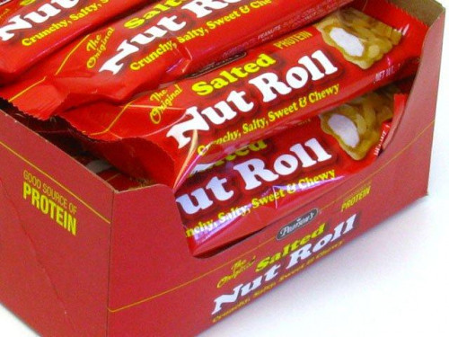 Pearson's Salted Nut Rolls have a creamy nougat center that is surrounded in a layer of creamy caramel and then covered with fresh salted Virginia peanuts. Orders placed by midnight usually ship on the next business day. #candy