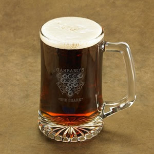 Show off your true stripes with this solid gift for a billiards expert. Our 25 ounce Pool beer stein is the perfect gift for a pool hall pro. #sports