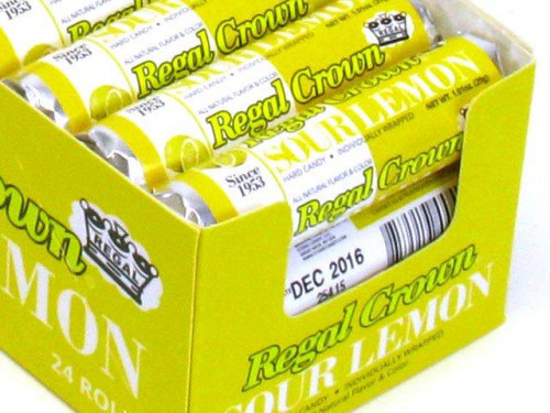 Regal Crown hard candy has finally made it's return! Each roll contains 7 individually wrapped candies. The rolls are approximately 3.25 inches long and each piece is just under an inch in diameter. Orders placed by midnight usually ship on the next busin #candy