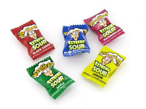 Warheads, extreme sour says it all. The extreme flavors are Black Cherry, Lemon, Apple, Watermelon and Blue Raspberry. Bulk candy counts are approximated. Orders placed by midnight usually ship next business day. #candy