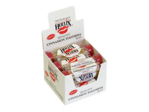 Cinnamon Toothpicks, do you remember these? Each plastic tube holds about 15 toothpicks which have been soaked in cinnamon for a long lasting flavor. Orders placed by midnight usually ship on the next business day. #candy