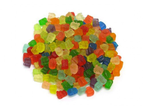 These mini bears may be small but their flavor is huge! Enjoy an assortment of 12 different flavors including blue raspberry, grape, mango, pineapple, apple, strawberry, red raspberry, cherry, watermelon, orange, lime and pink grapefruit.They are about ha #candy