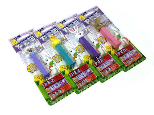 Easter Pez dispenser in a blister pack with 3 refills. The dispenser you receive will be selected at random. If buying more than one we will mix up the selection. Orders placed by midnight usually ship on the next business day. #candy