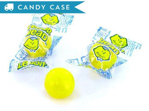 Larger, wrapped Lemonheads which are panned candies with an tart lemon flavor, one of the first sour candies made. A 27 lb bulk case contains about 1350 pieces. Orders placed by midnight usually ship on the next business day. #candy